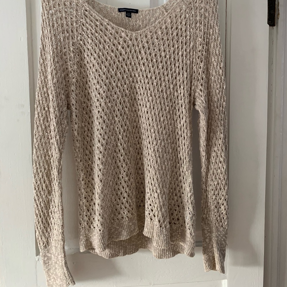 AEO/sweater/cream color